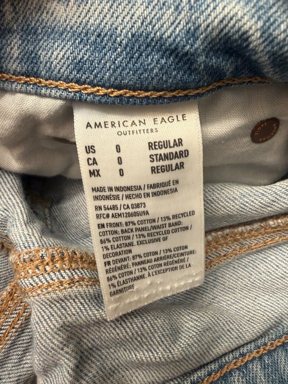 American Eagle Jeans Stovepipe Size 0 - Picture 11 of 11